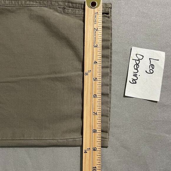 Calvin Klein Capris Size 8 Baggy Green Cropped Pants Jeans Ripstop Y2K Gorpcore - Picture 12 of 12